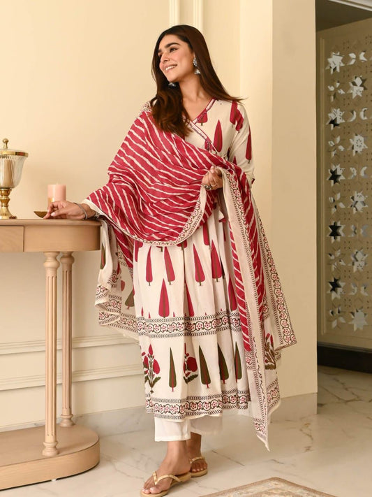 Cotton Leheriya Suit Dream Cather