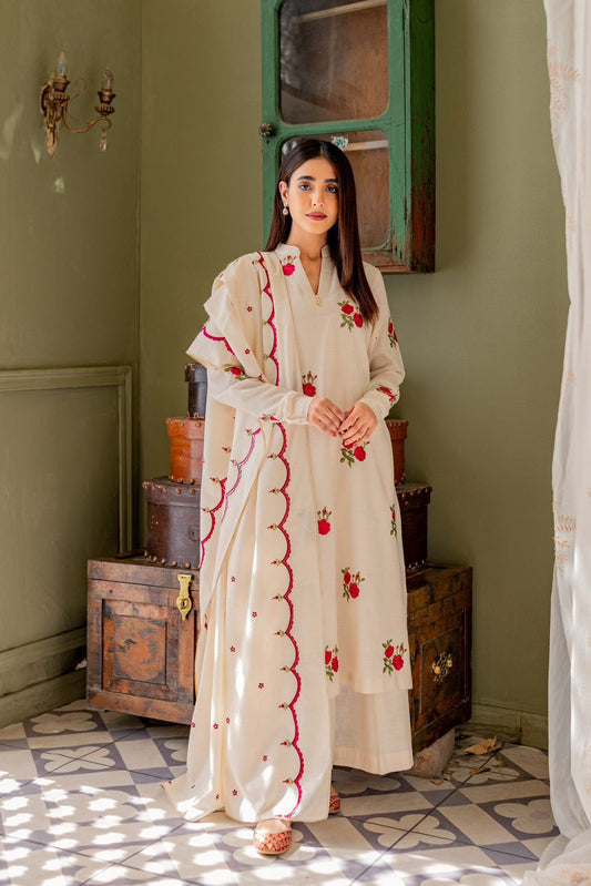 Printed Cotton Suit with Palazzo Set & Latkan Neckline Dream Cather