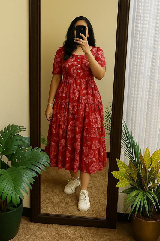 Printed Cotton Midi Dream Cather