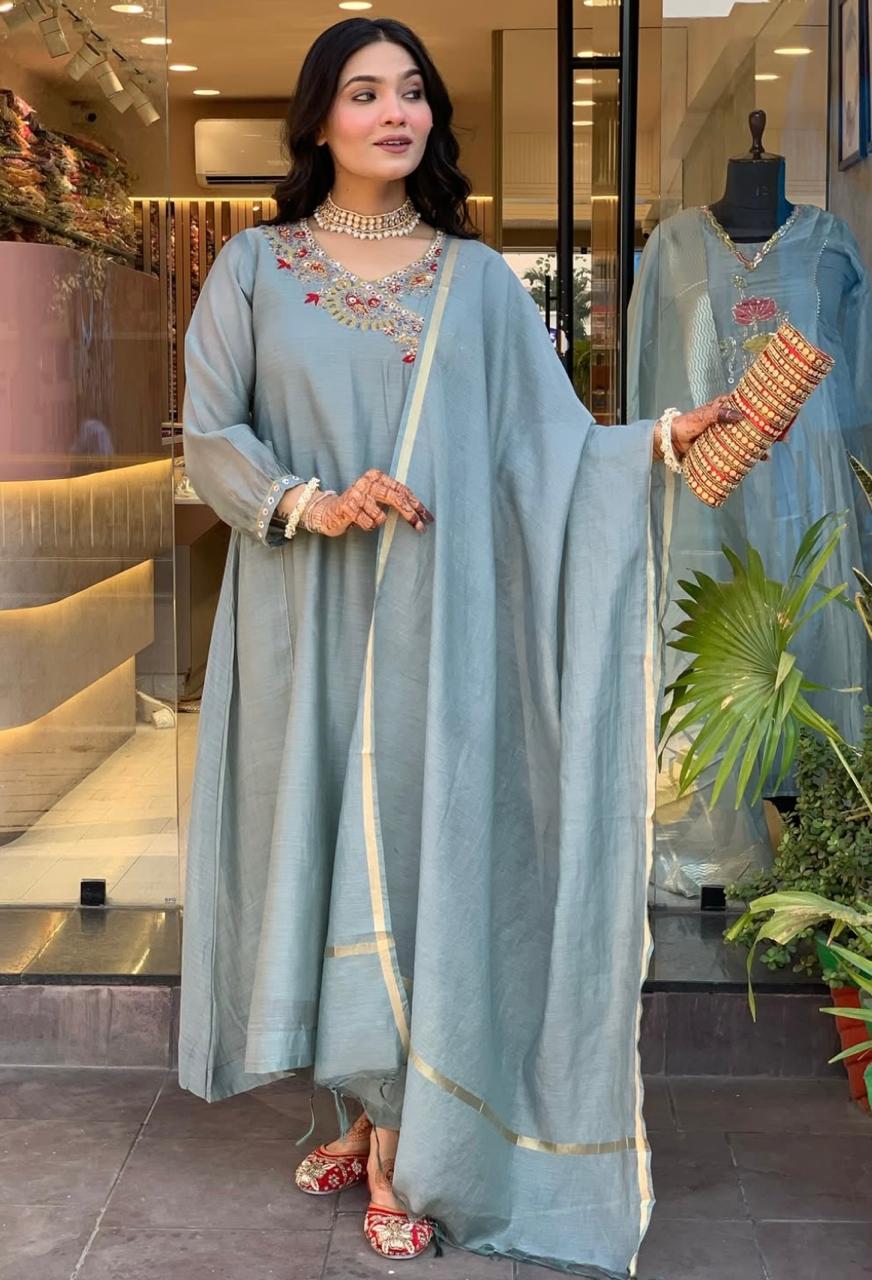 Angrakha Kurti Pant & Dupatta Dream Cather