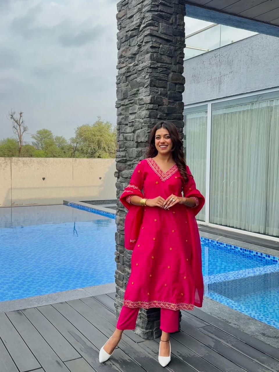 Elegant Chanderi Kurta Dream Cather
