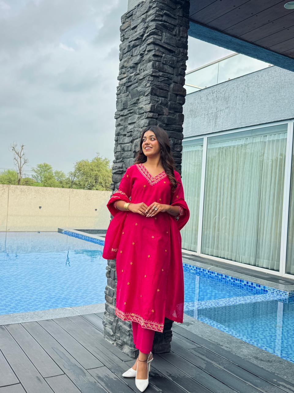 Elegant Chanderi Kurta Dream Cather