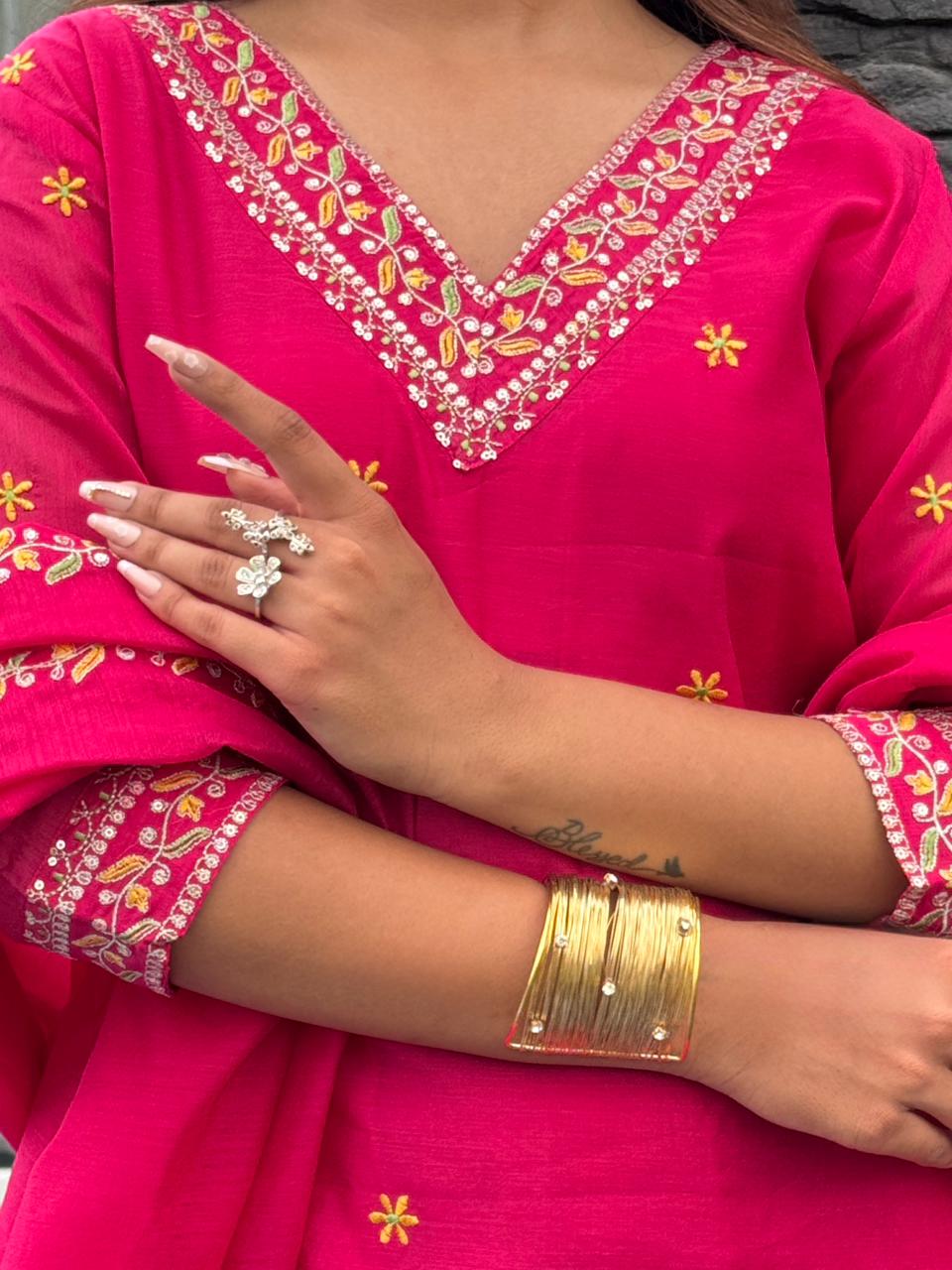 Elegant Chanderi Kurta Dream Cather