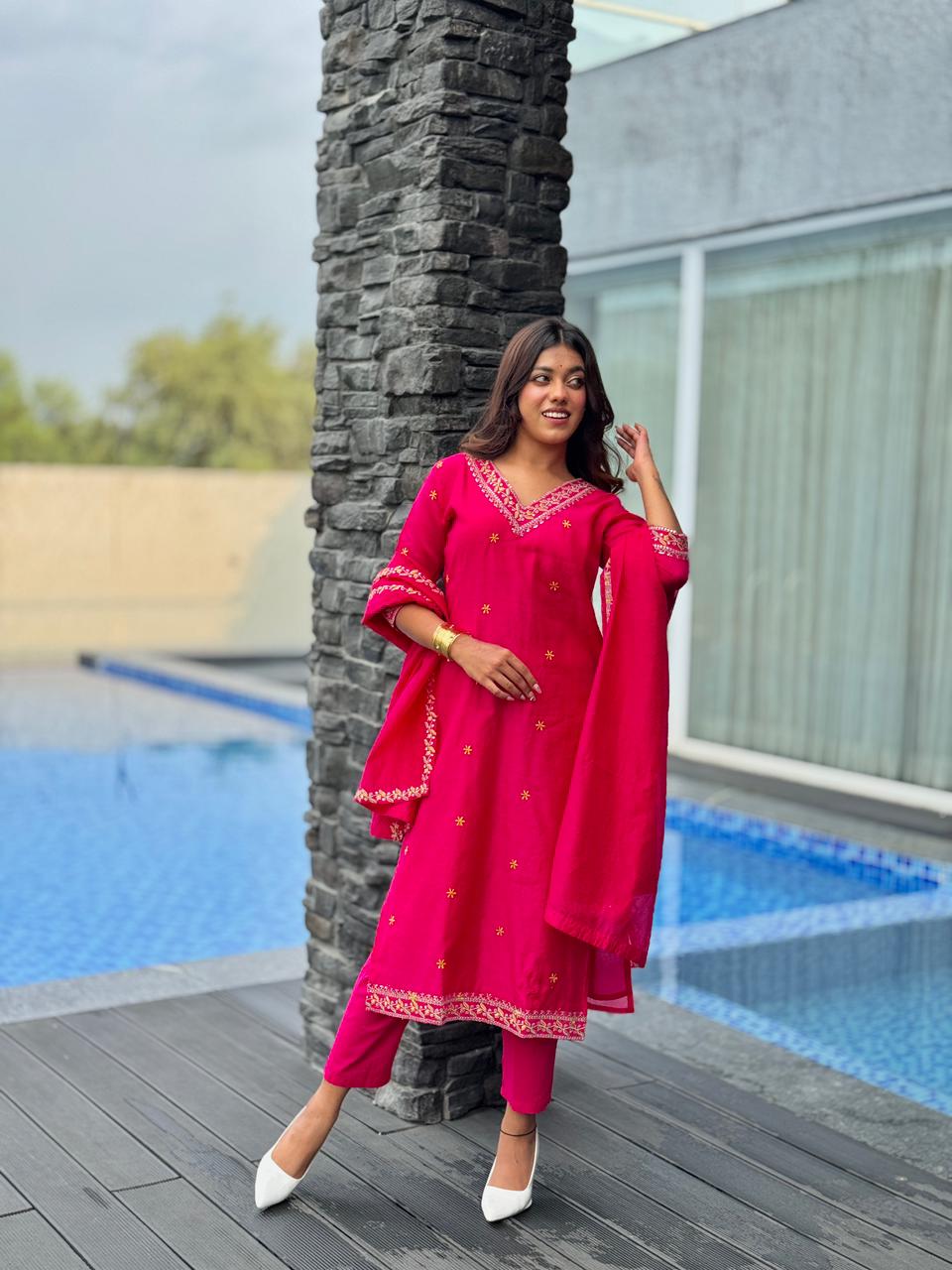 Elegant Chanderi Kurta Dream Cather