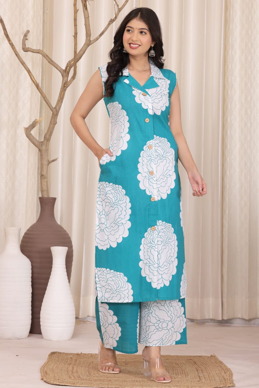 Floral Cotton Kurti Dream Cather