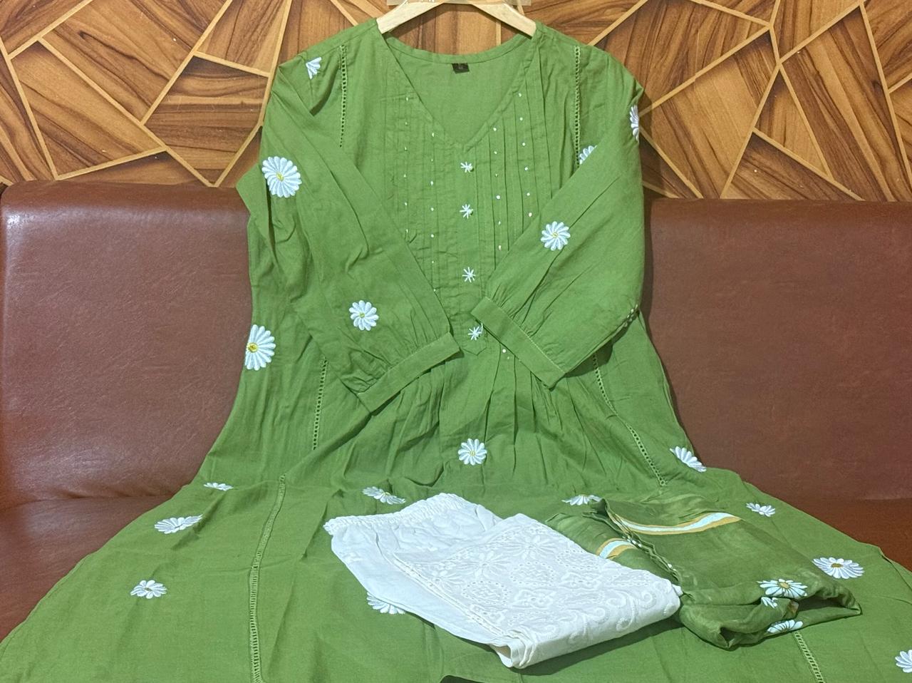 Printex Cotton Kurti Pant Dupatta Dream Cather