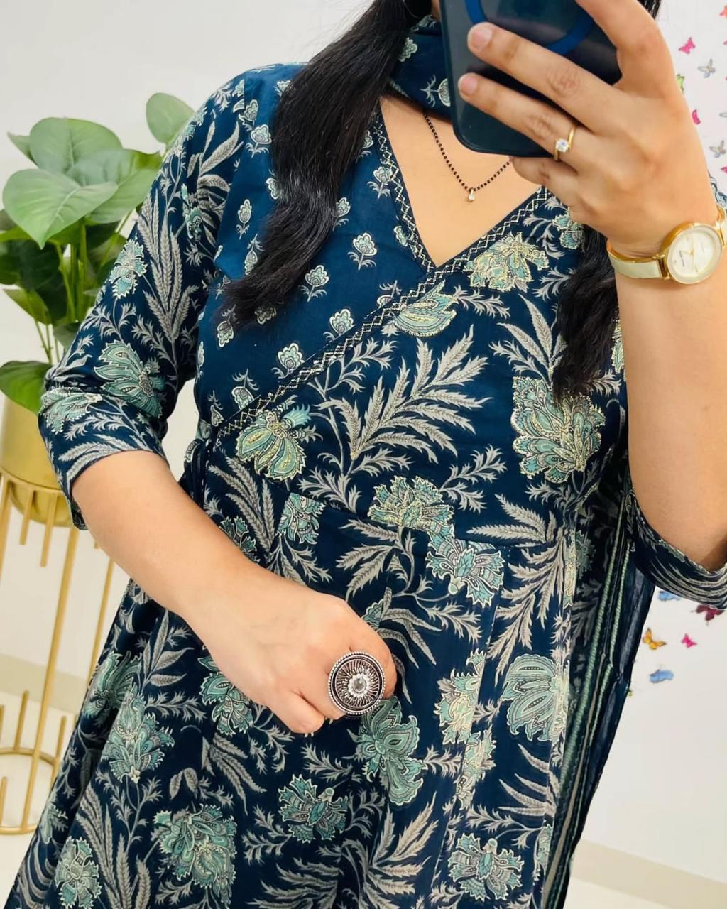 Anarkali Angrakha Kurta Dream Cather