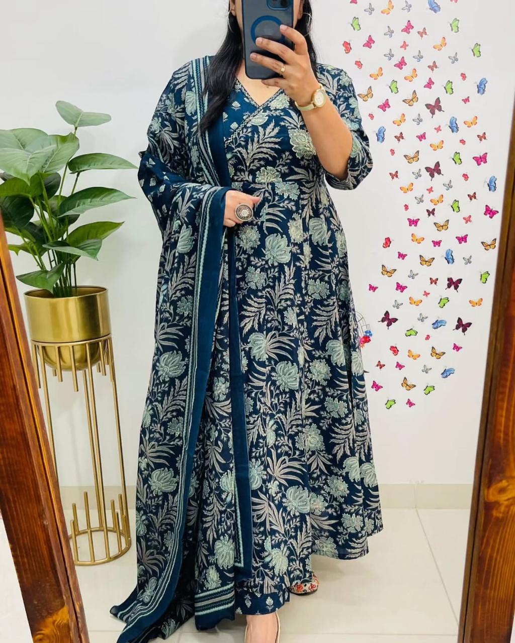 Anarkali Angrakha Kurta Dream Cather