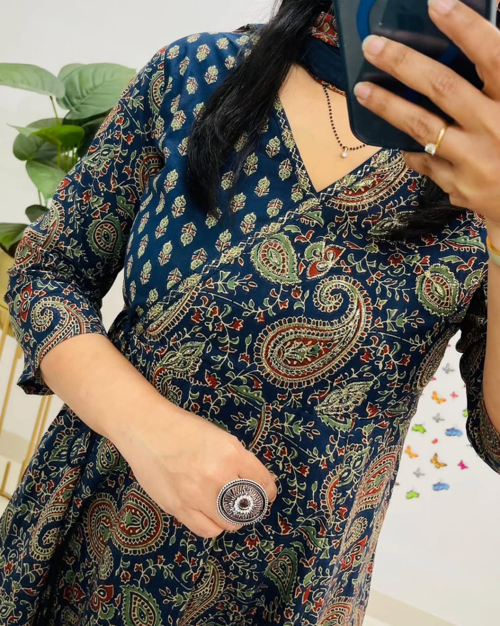 Anarkali Angrakha Kurta Dream Cather