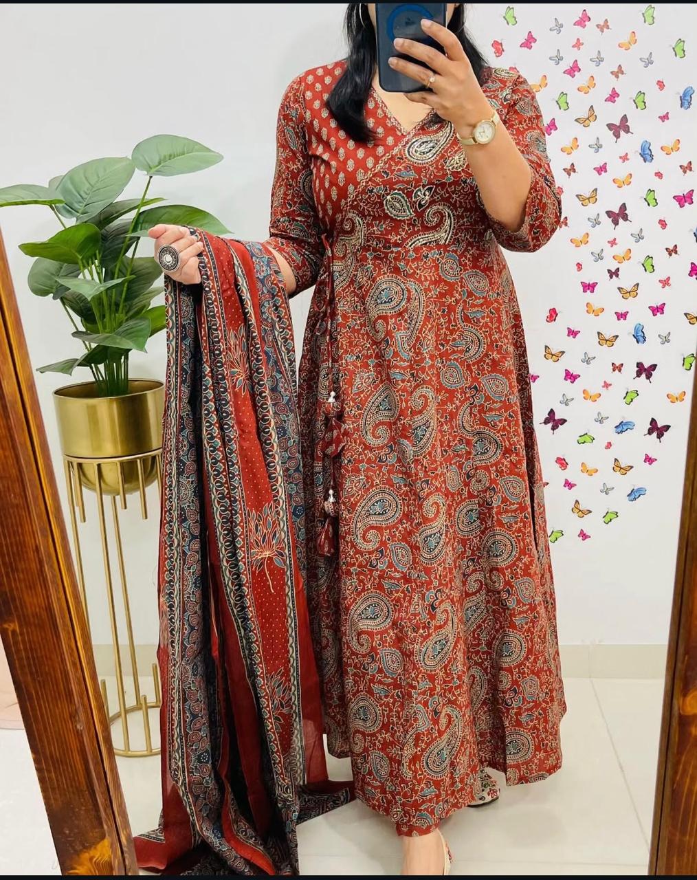 Anarkali Angrakha Kurta Dream Cather