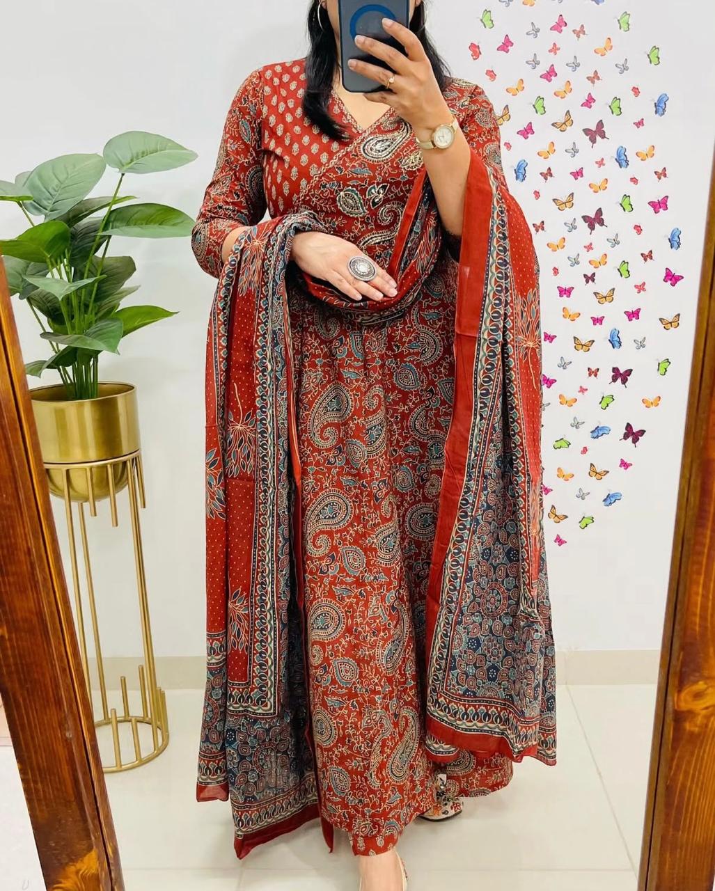 Anarkali Angrakha Kurta Dream Cather