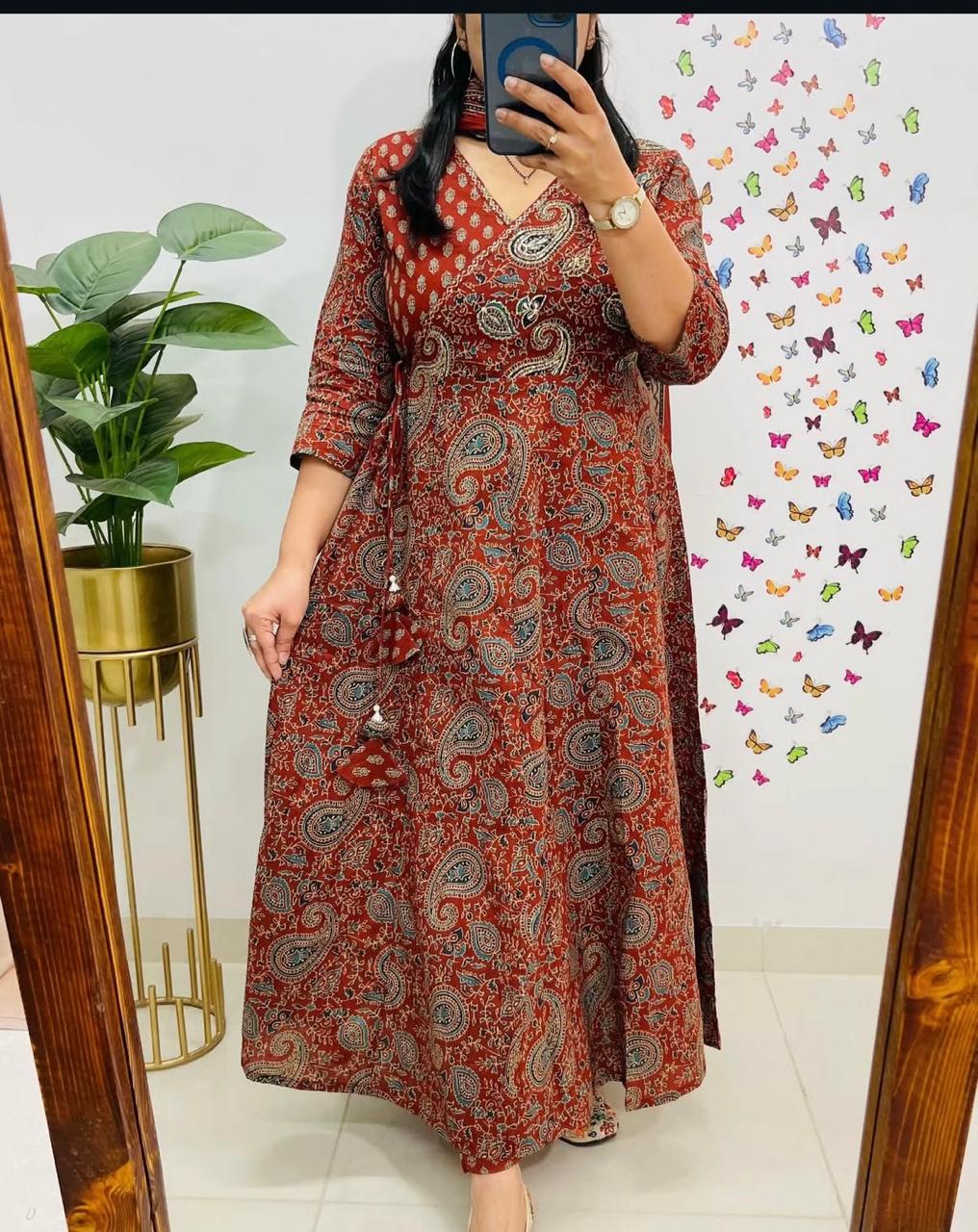 Anarkali Angrakha Kurta Dream Cather