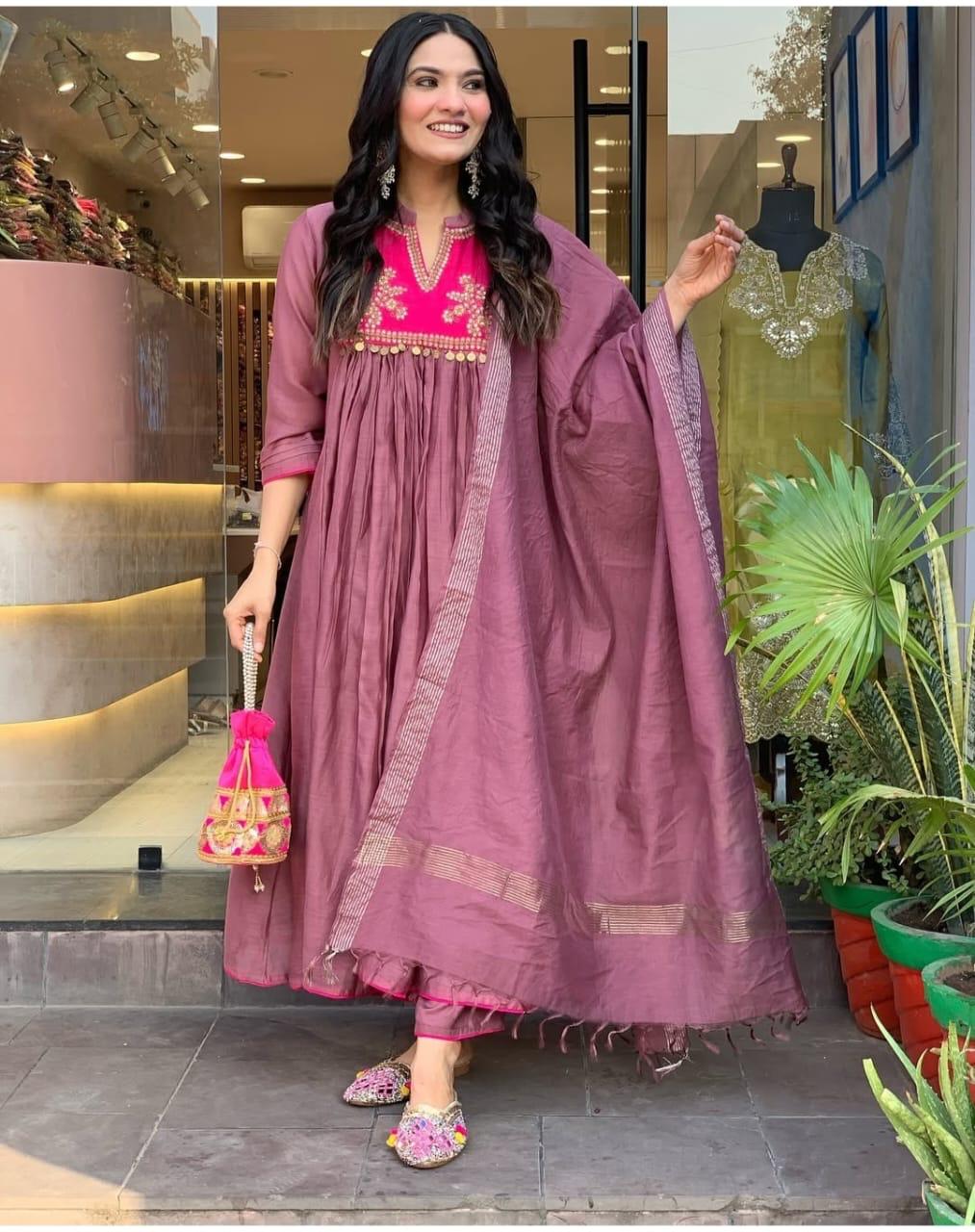 Chanderi Suit Dream Cather