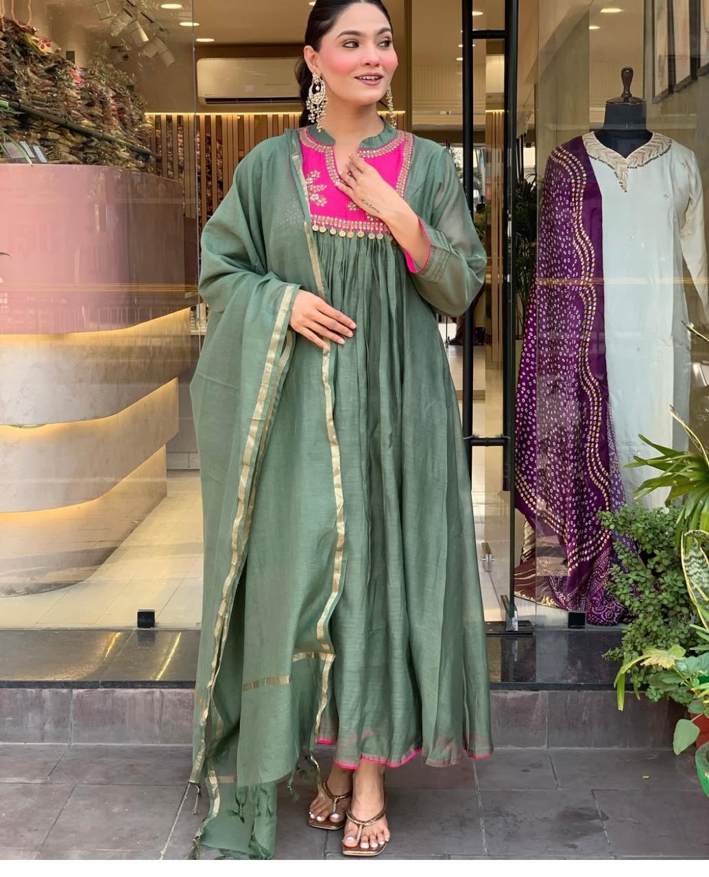 Chanderi Suit Dream Cather