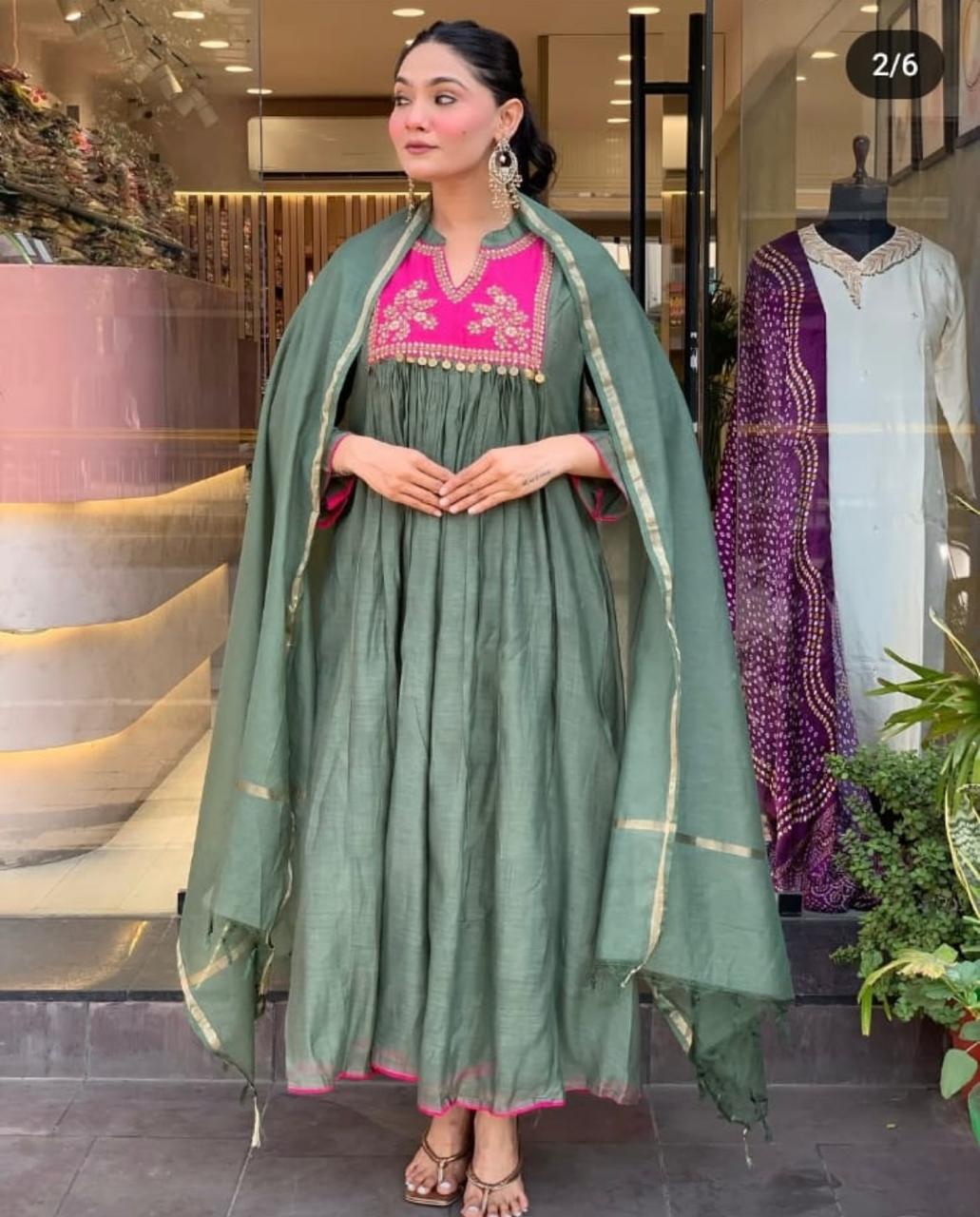 Chanderi Suit Dream Cather