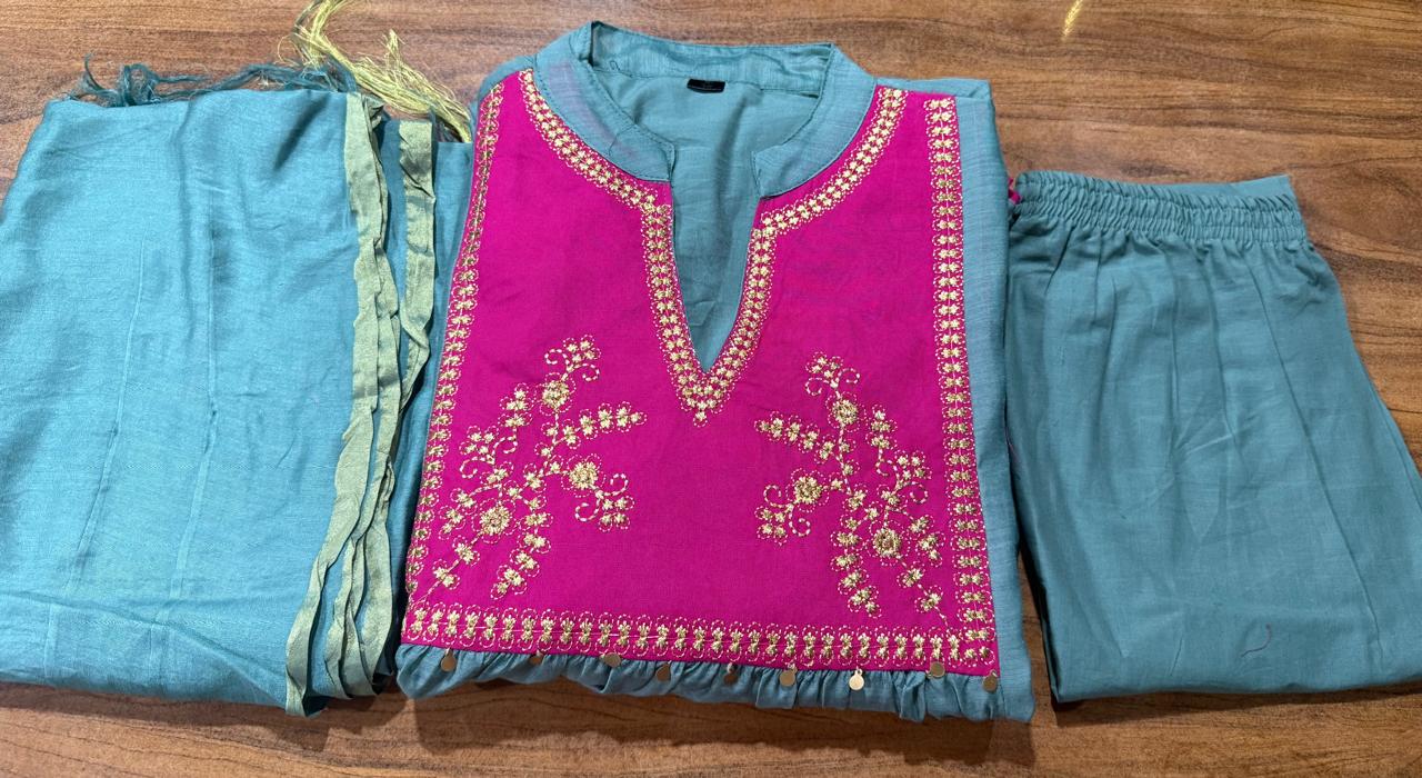 Chanderi Suit Dream Cather