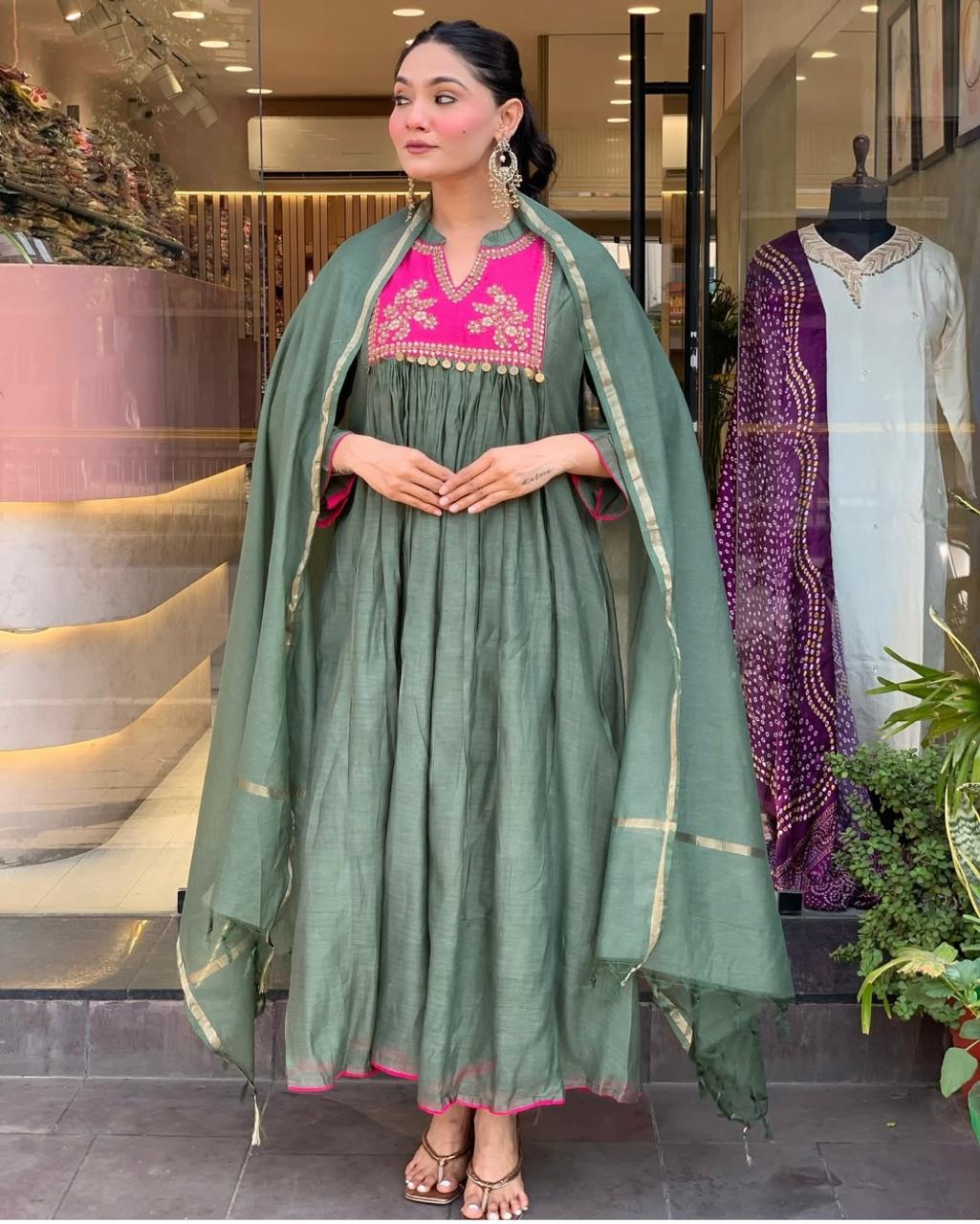 Chanderi Suit Dream Cather