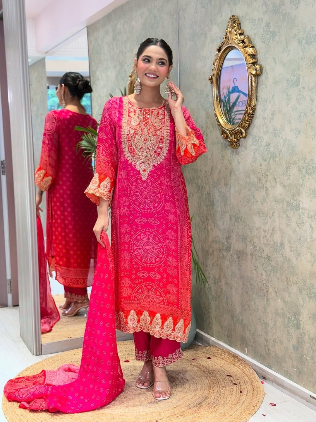Festive & Party Wear Pure Chinnon Embroidered Dream Cather