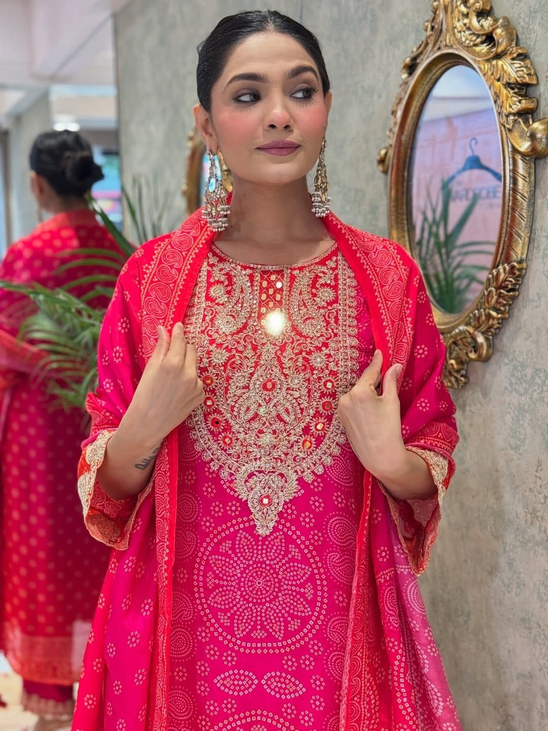 Festive & Party Wear Pure Chinnon Embroidered Dream Cather