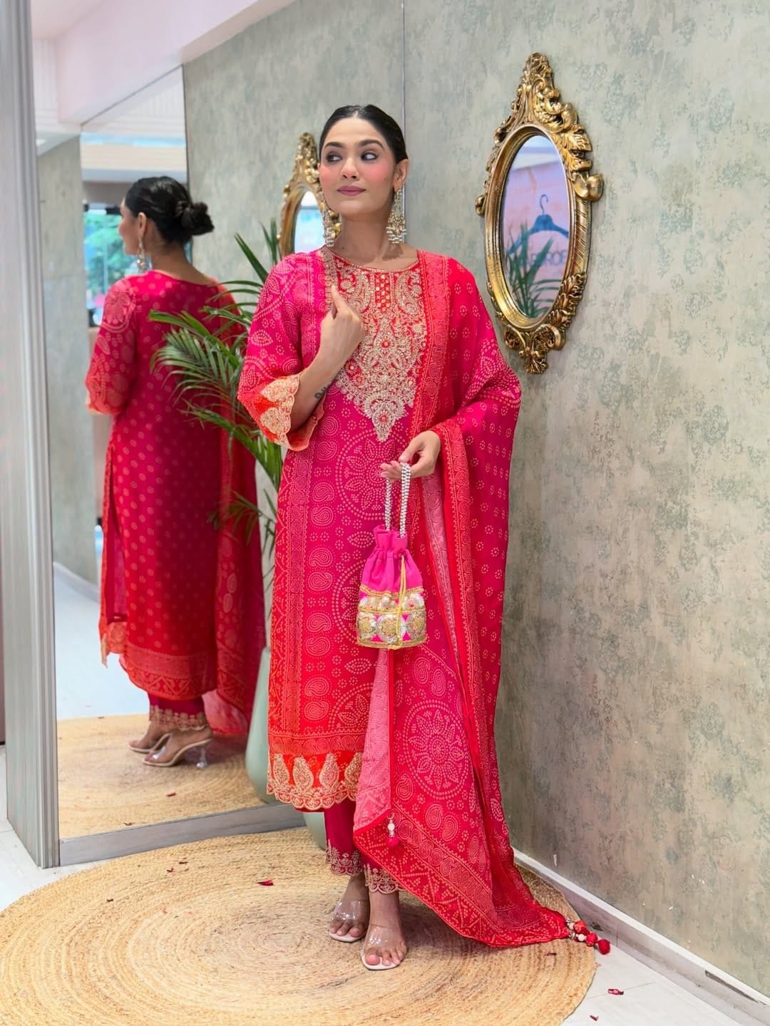 Festive & Party Wear Pure Chinnon Embroidered Dream Cather