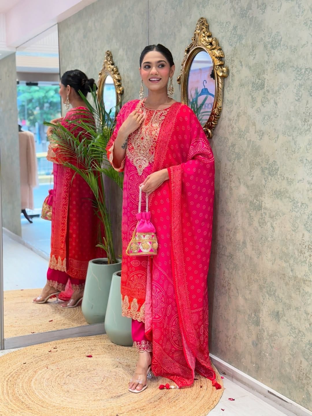 Festive & Party Wear Pure Chinnon Embroidered Dream Cather