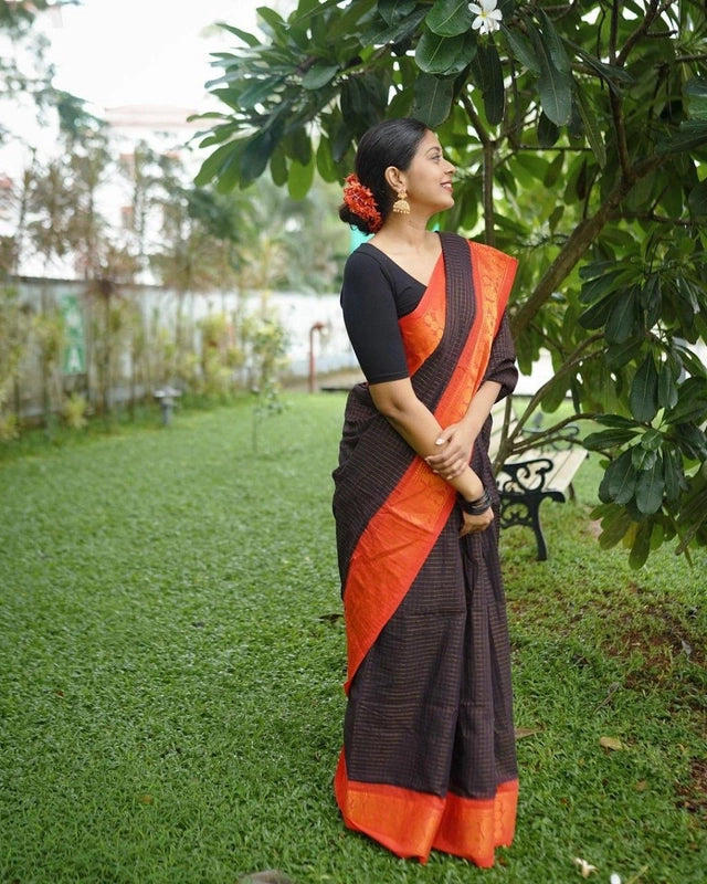 Banarasi Silk Zari Woven Saree for Women (Multicolor, 6.3 m) 6706