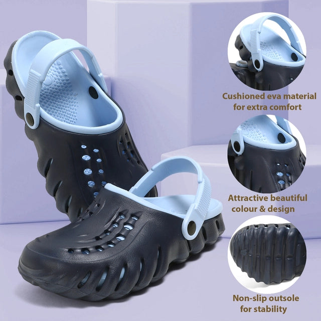 Clogs for Men (Blue & Black) 16069