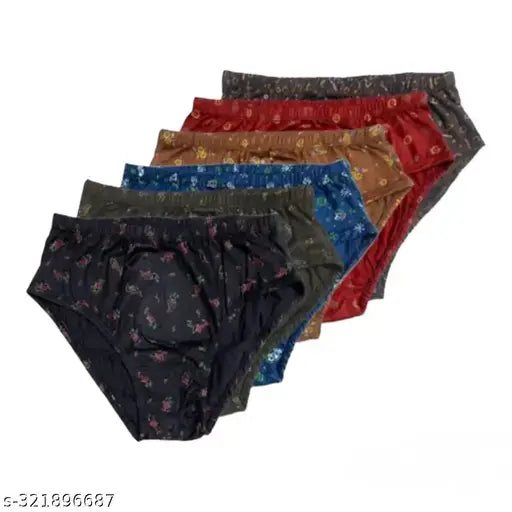 Pack of 6 Women Hipster Multicolor Panty 18944