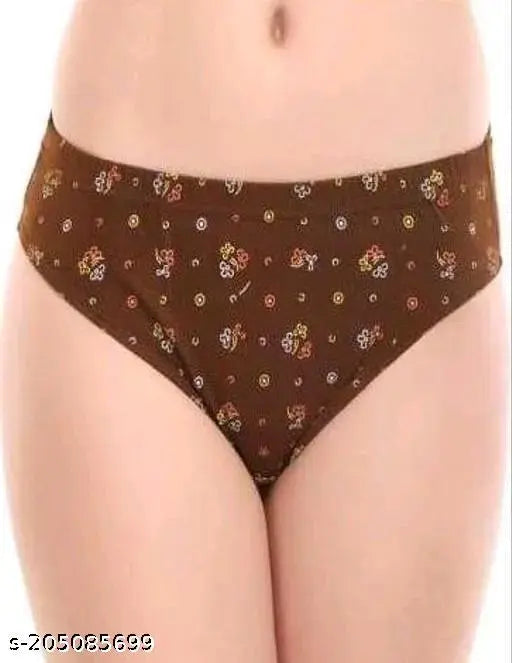 Pack of 4 Women Hipster Multicolor Panty 18944